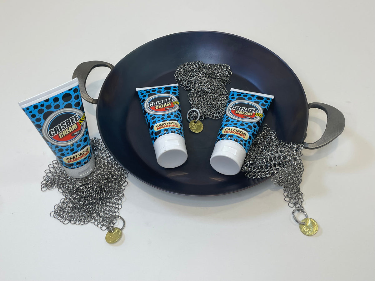 Cookware Care & Accessories — Chainmail Scrubbers - Seasoning Oils - Trivets