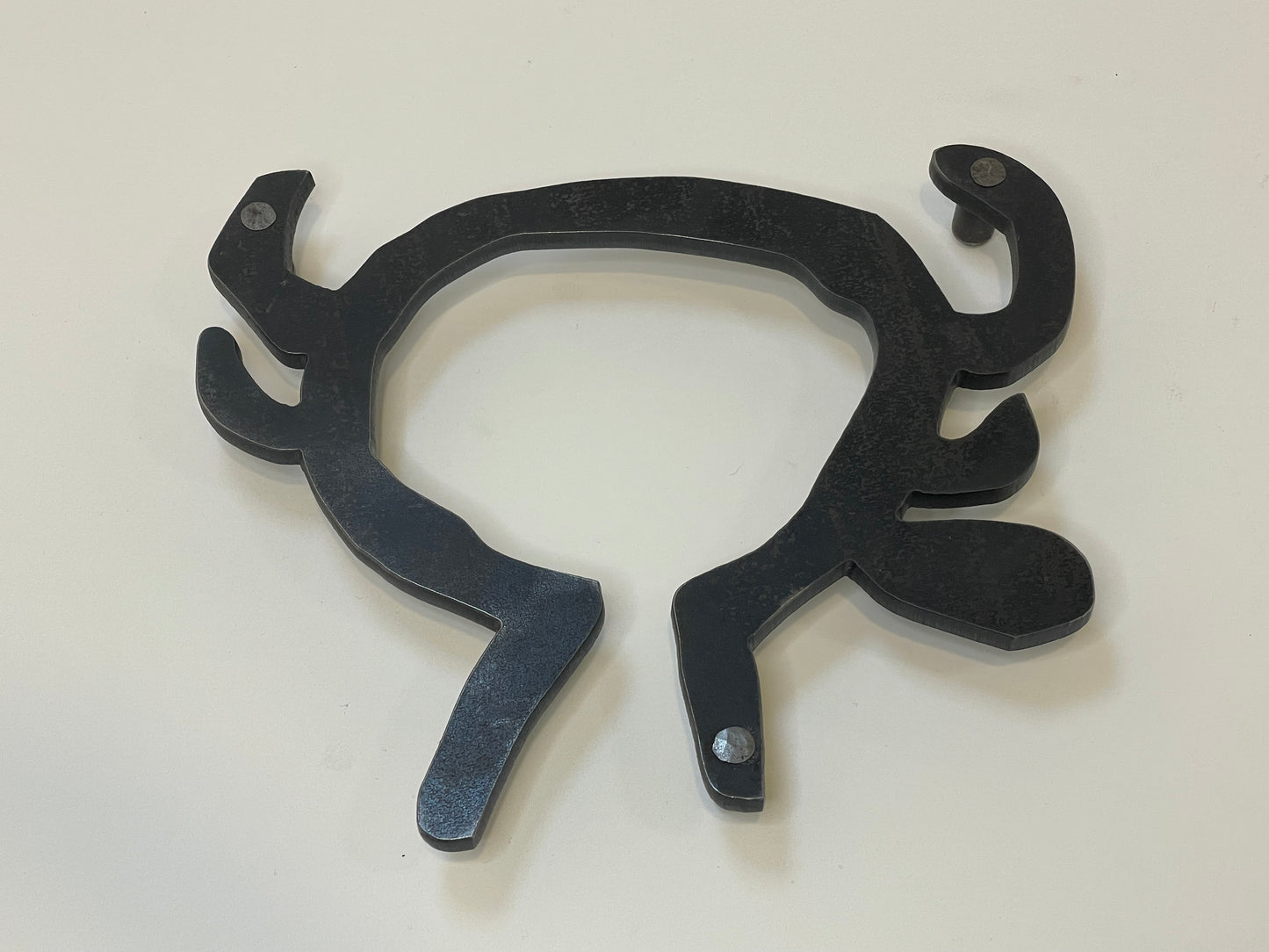 Hand-Forged Carbon Steel Trivet