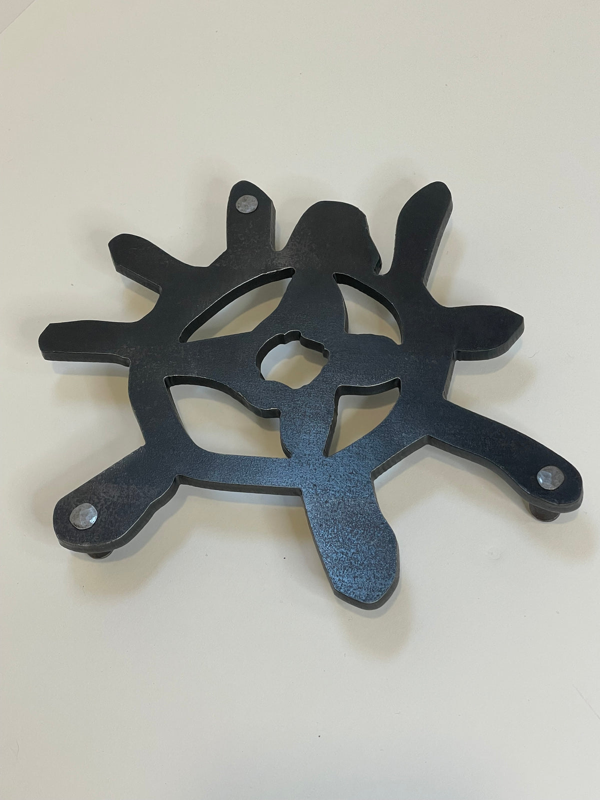 Hand-Forged Carbon Steel Trivet